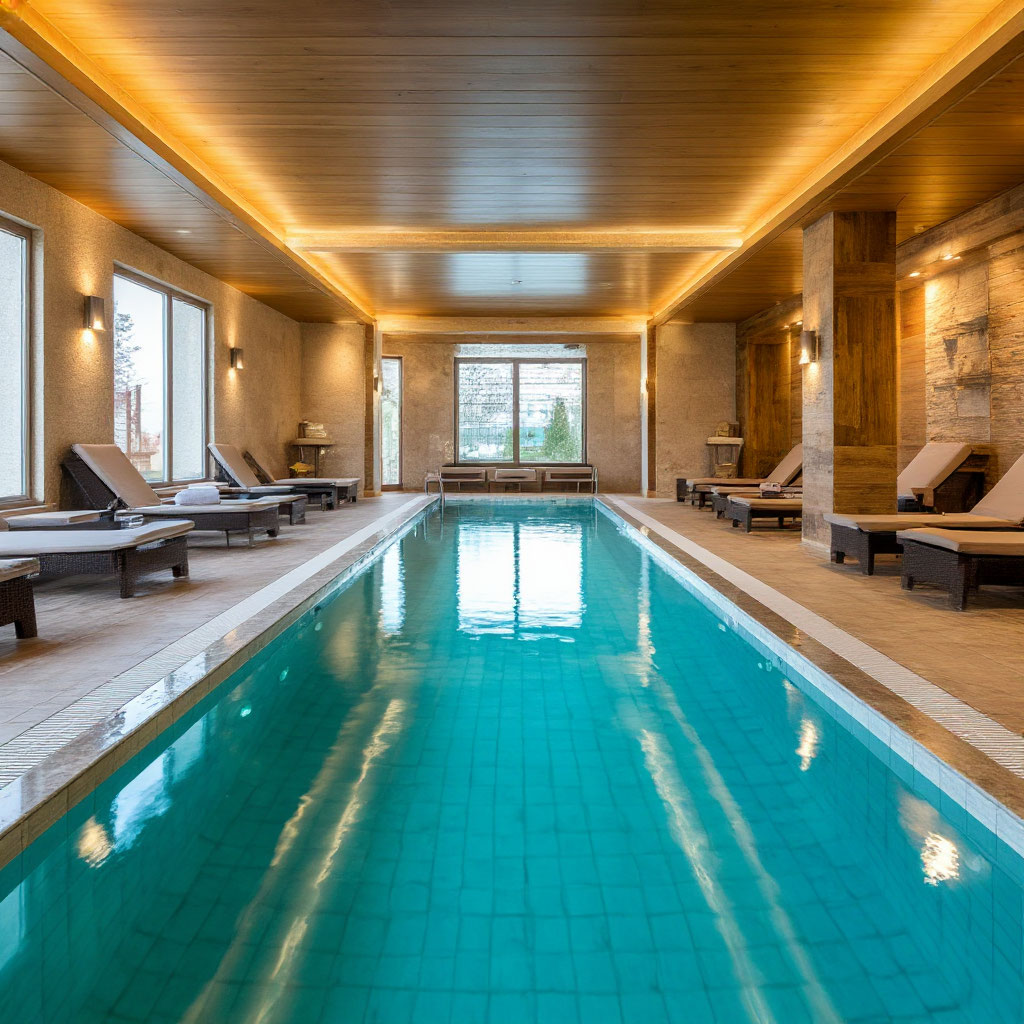 Современный spa центр с бассейном