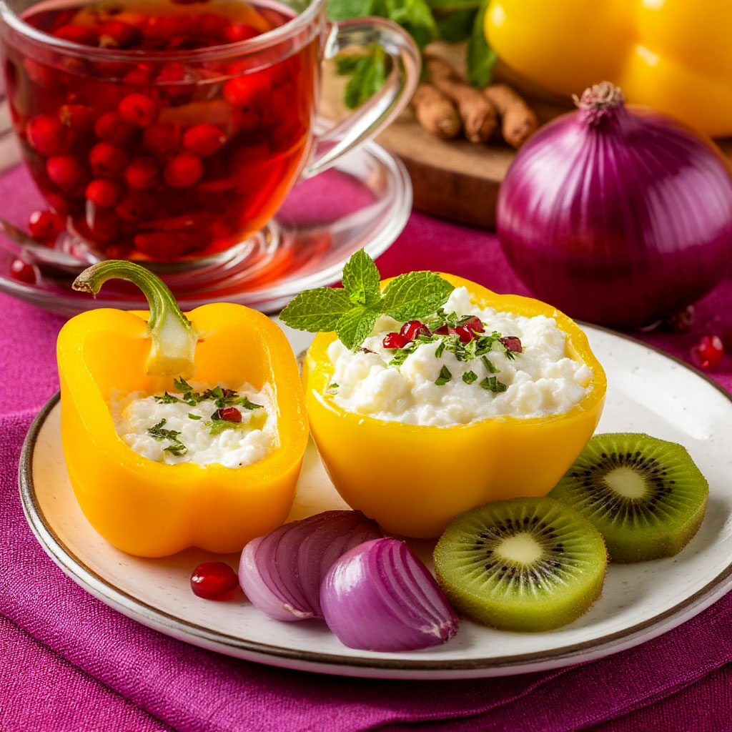 Вкусный ужин при цветной диете