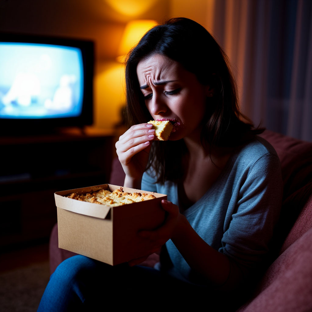 Emotional eating at night