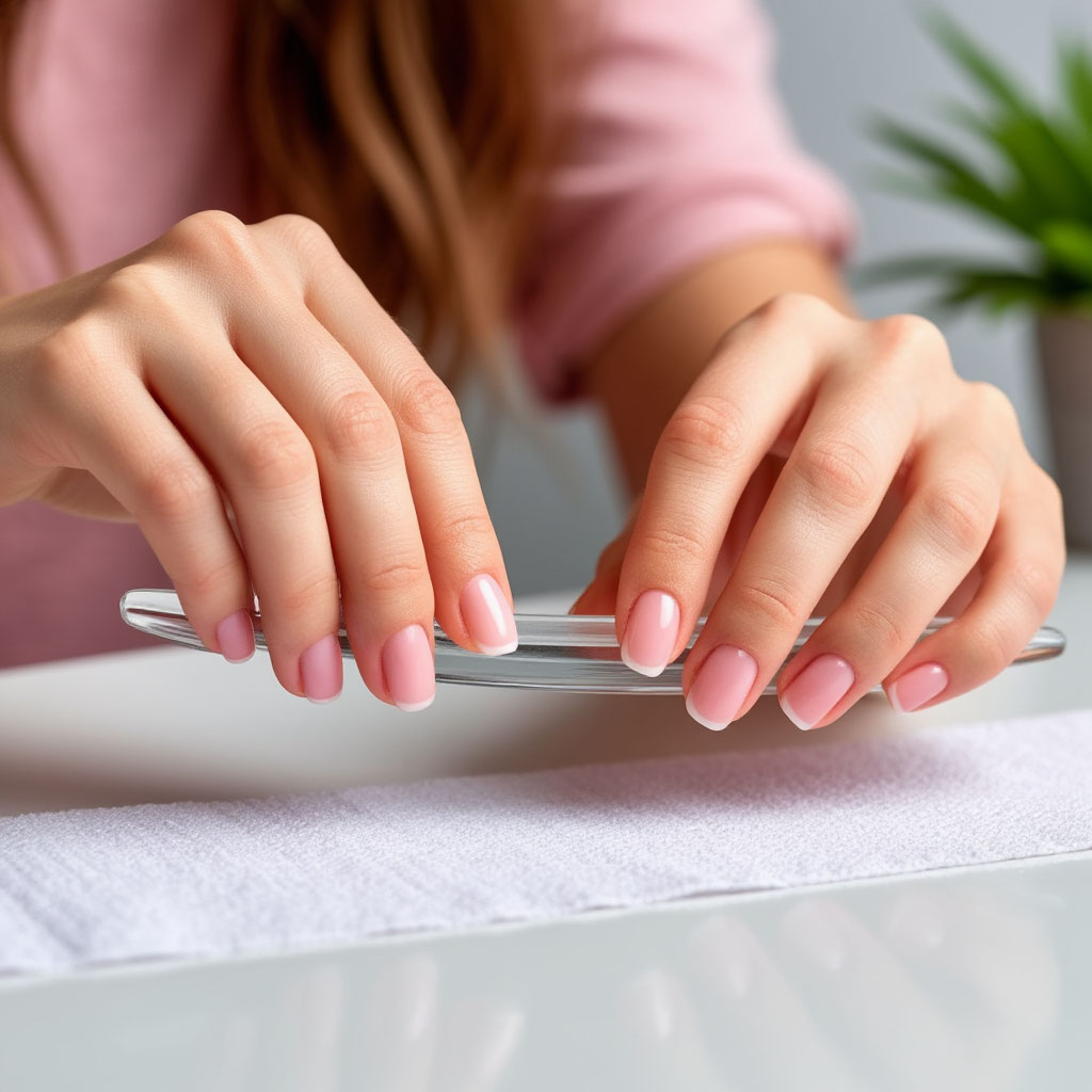 Filing nails step by step at home