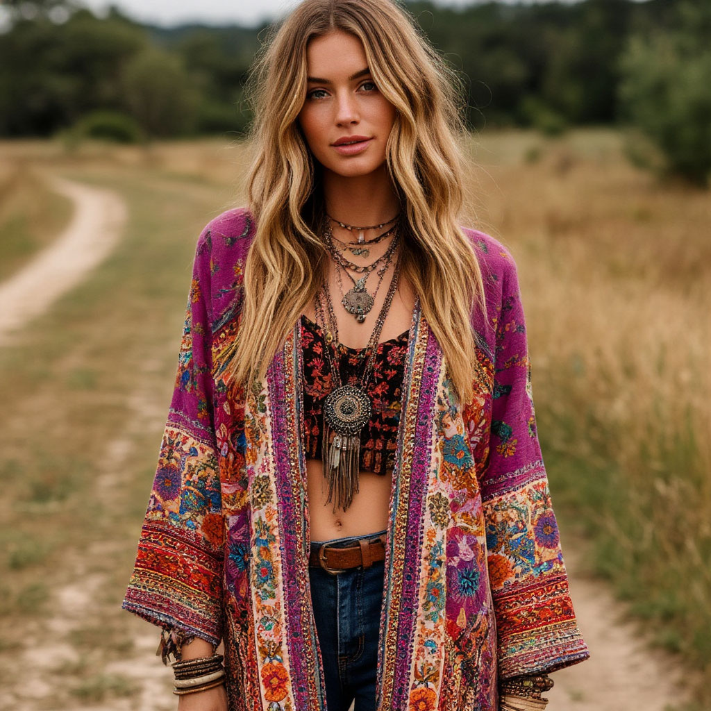 Boho style clothing