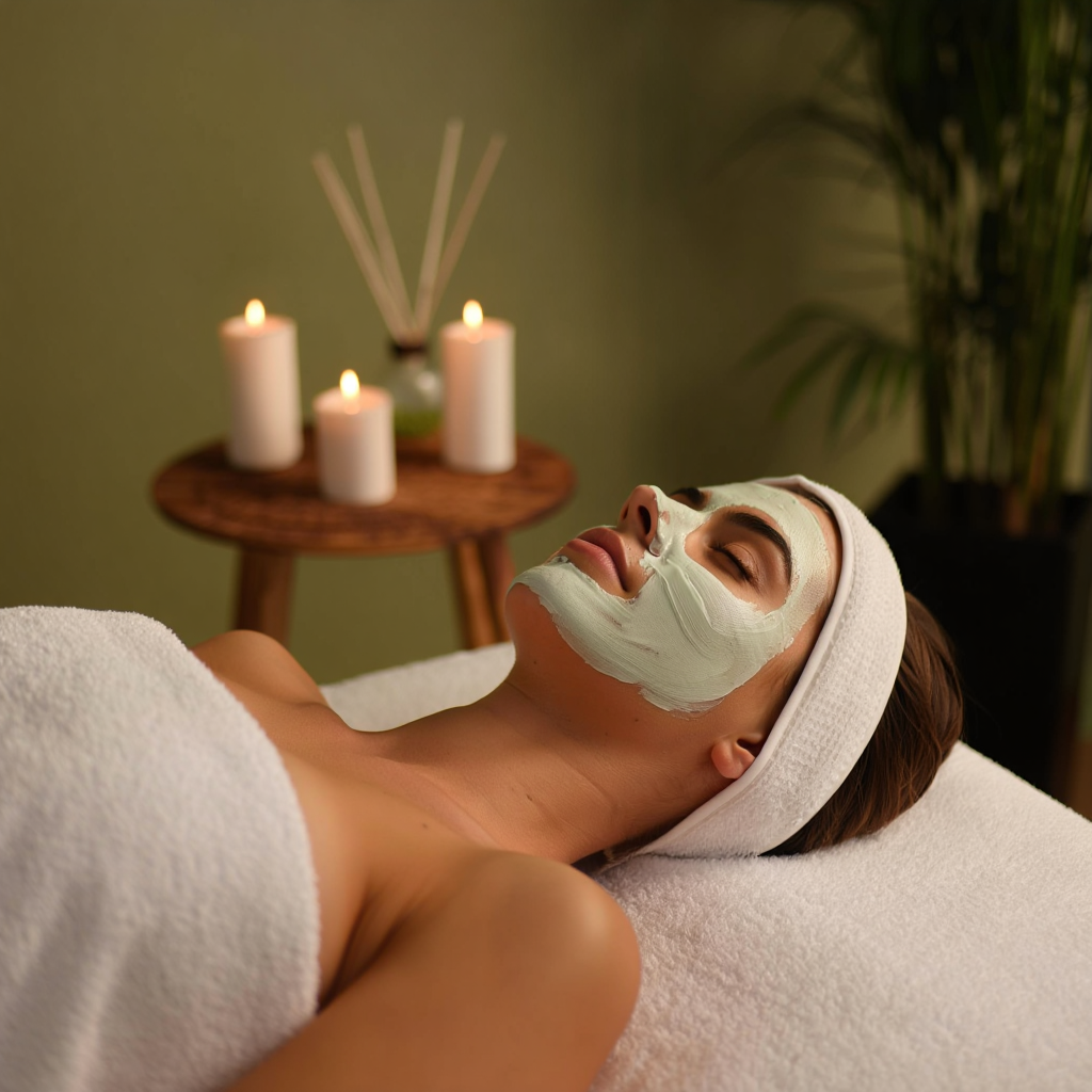 Self care beauty routine calm
