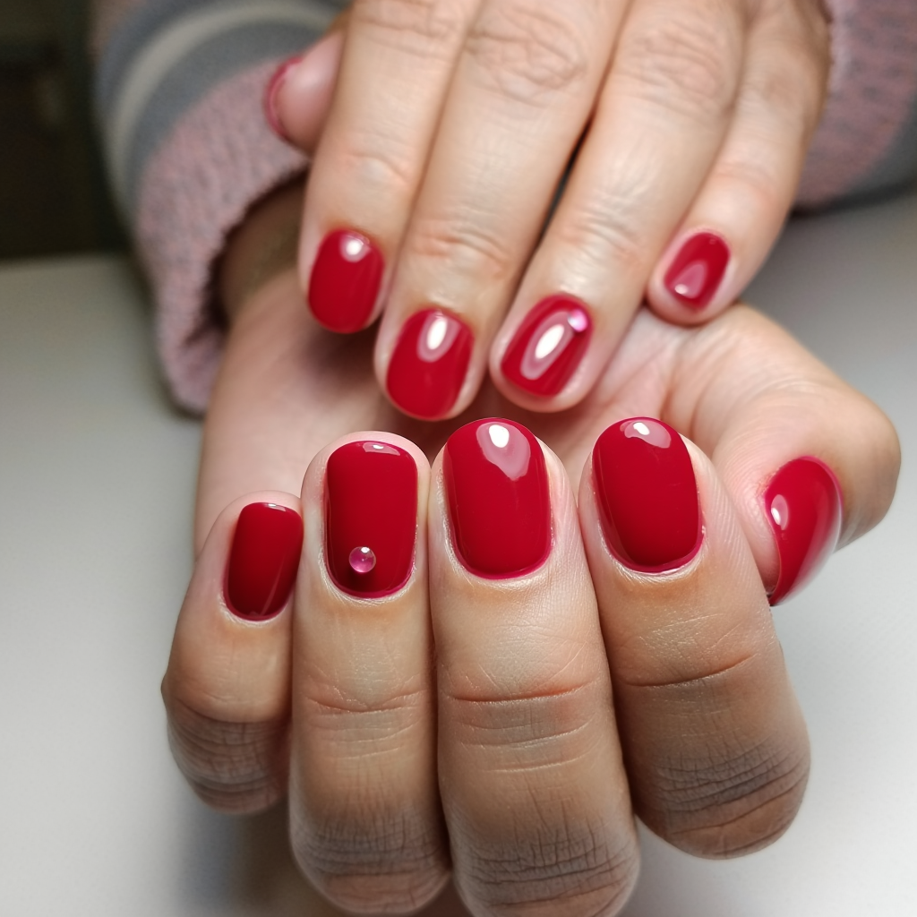 Universal red nail elegance